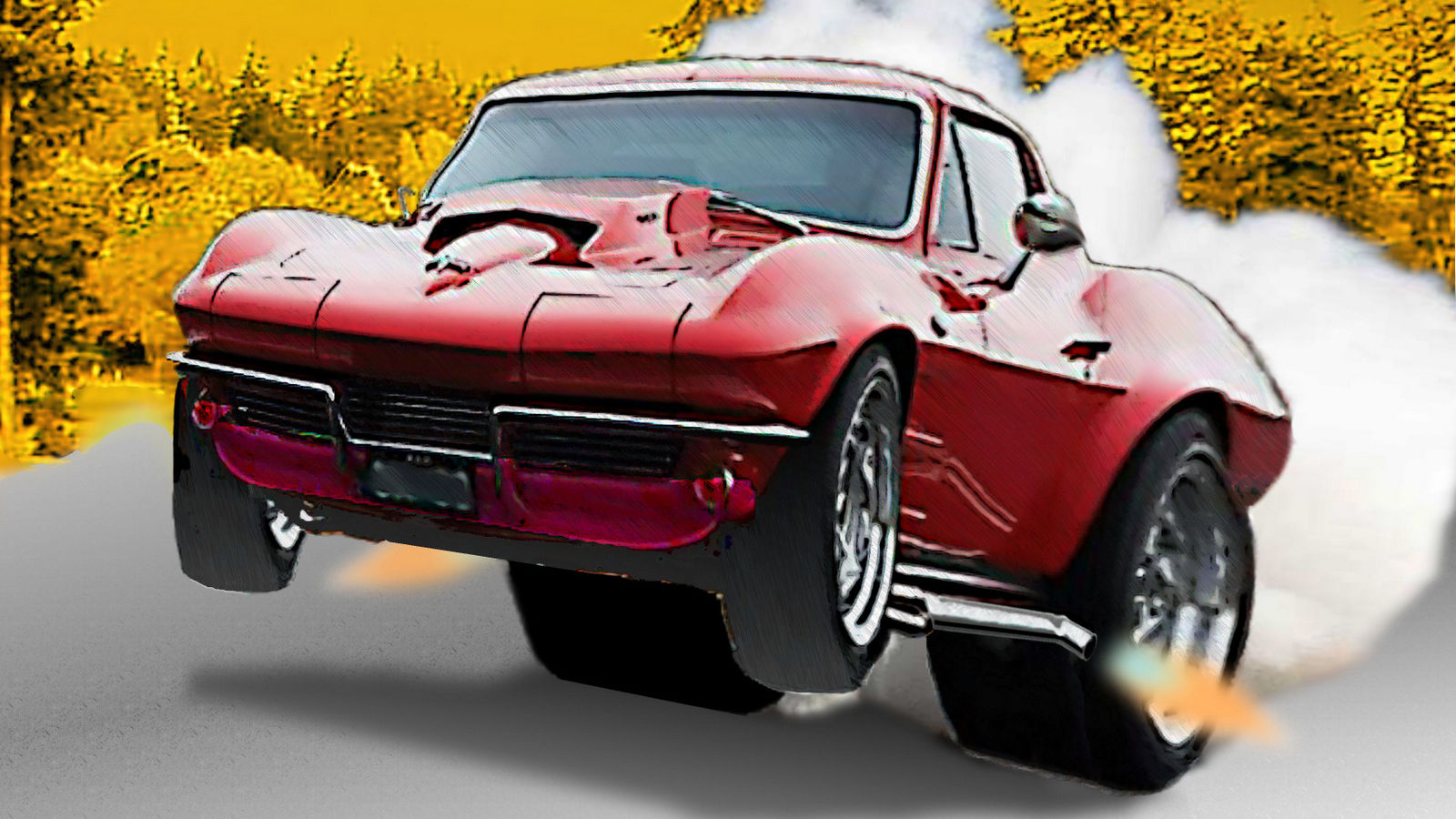 Click to Enlarge-Esc to Close Corvette Generations/C2/C2 Red poster.jpg